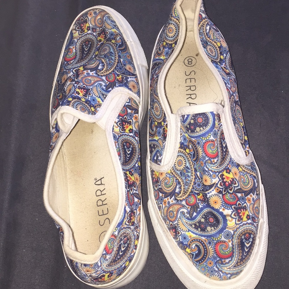 paisley slip on sneakers